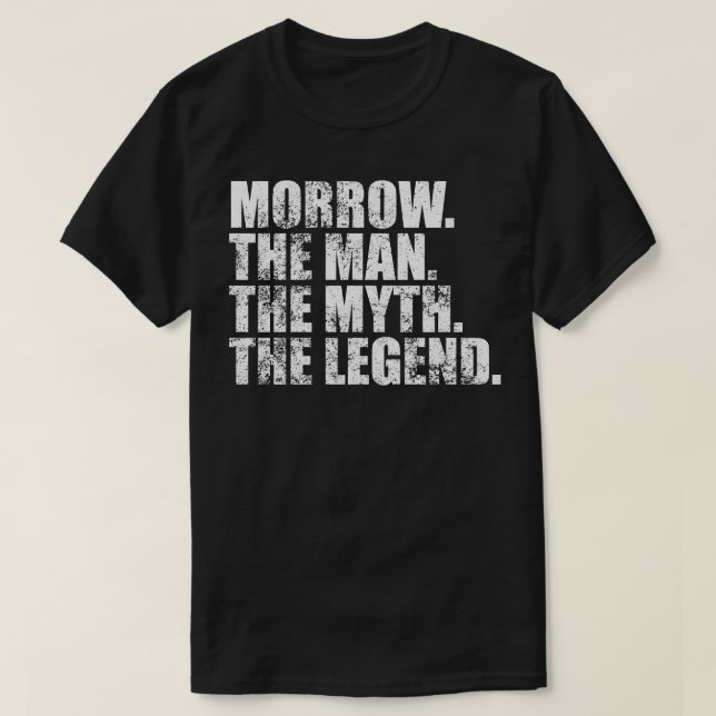Morrow Familjen namn Morrow Efternamn Morrow S T Shirt (Design framsida)