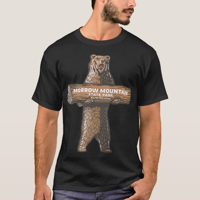 Morrow Mountain State Park North Carolina Bear Vac T Shirt (Framsida)