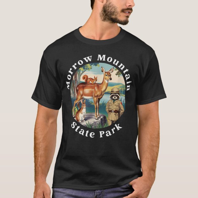 Morrow Mountain State Park North Carolina T Shirt (Framsida)