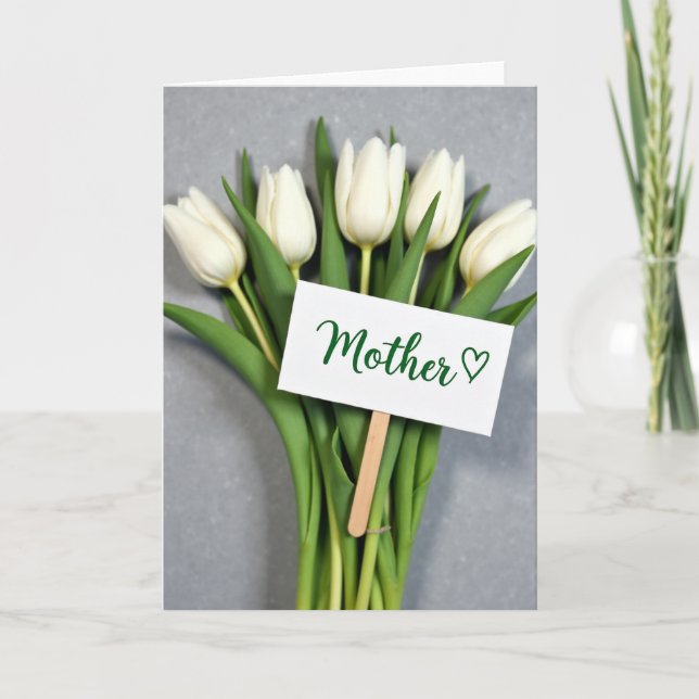 Mors blommiga kärlekskort kort (Framsida)