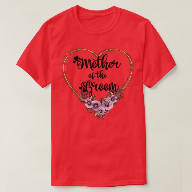 Mors bröllopsdag för brudgummen t shirt (Design framsida)