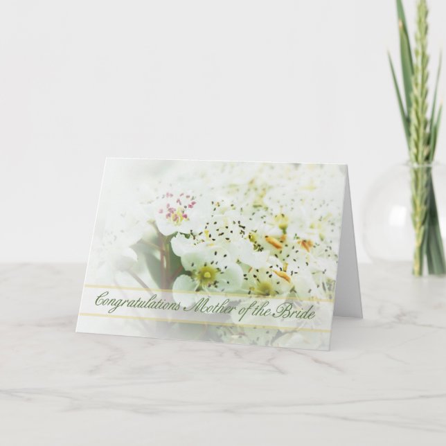 Mors bröllopskort med brud kort (Framsida)