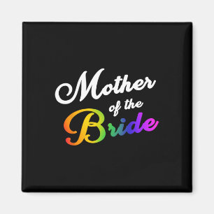 Mors brudklänning Tee Gay Lesbisk Lgbt Bröllop Pa Magnet