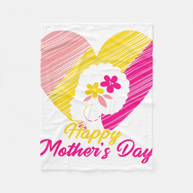 Mors dag 2024 för Mamma mormor Kärlek Fleecefilt (Framsidan)