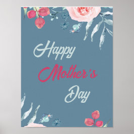 Mors dag 2025 Flower Poster