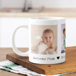 Mors dag 3 Photos Personlig Giant Coffee Mu Jumbo Mugg<br><div class="desc">Anpassningsbarna tryckte på kaffet mugg personlig med dina foton och ett meddelande från anpassningsbar Mors dag. Lägg till tre speciella foton med ett personligt meddelande.</div>