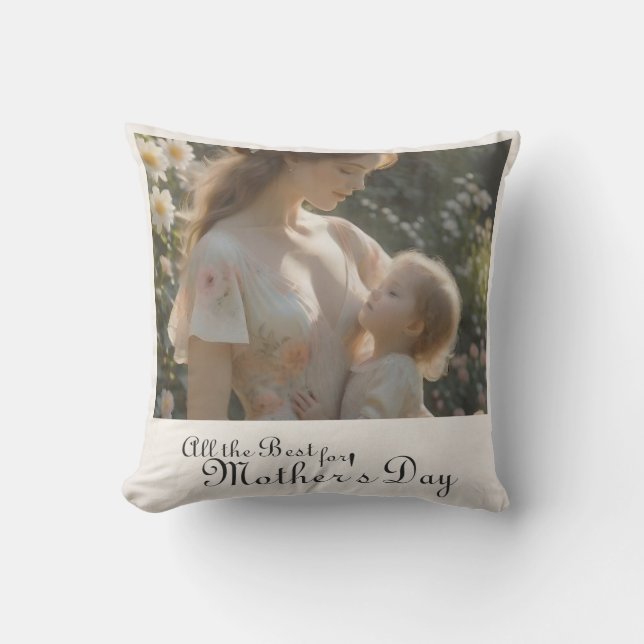 Mors dag - A Tender Garden Embrace Kudde (Framsida)