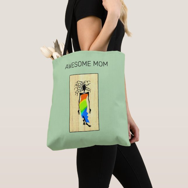 Mors dag African Art Elegant Fantastisk Tygkasse (Närbild)