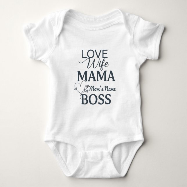Mors dag - älska mamma boss t shirt (Framsida)