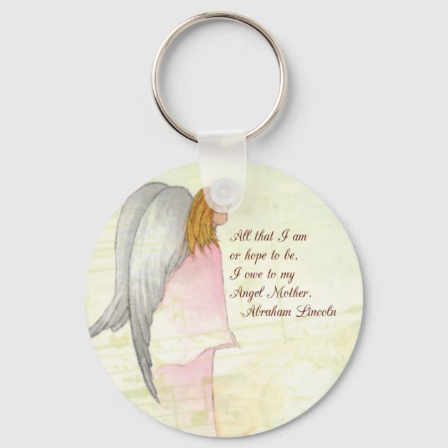 Mors dag Angel Religiösa Nyckelring (Framsida)