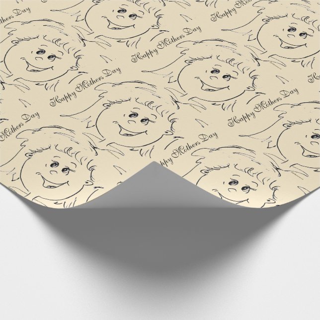 Mors dag Animeraden Ansikte Presentpapper (Hörn)