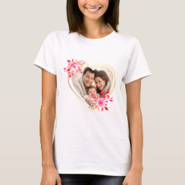 Mors dag Anpassningsbar Lycklig Family Photo Mamma T Shirt
