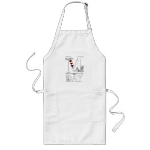 Mors dag Apron Långt Förkläde