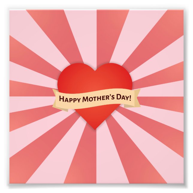 Mors dag Art I Fototryck (Framsidan)