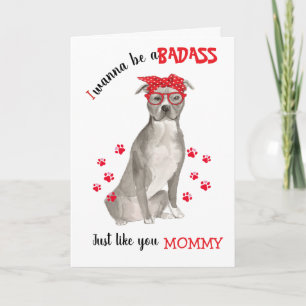 Mors dag Badass från Staffordshireterrier hund Kort