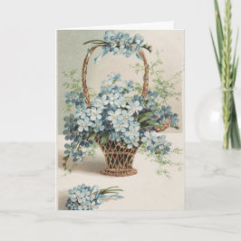 Mors dag Basket i Glöm-Me-Nots Kort