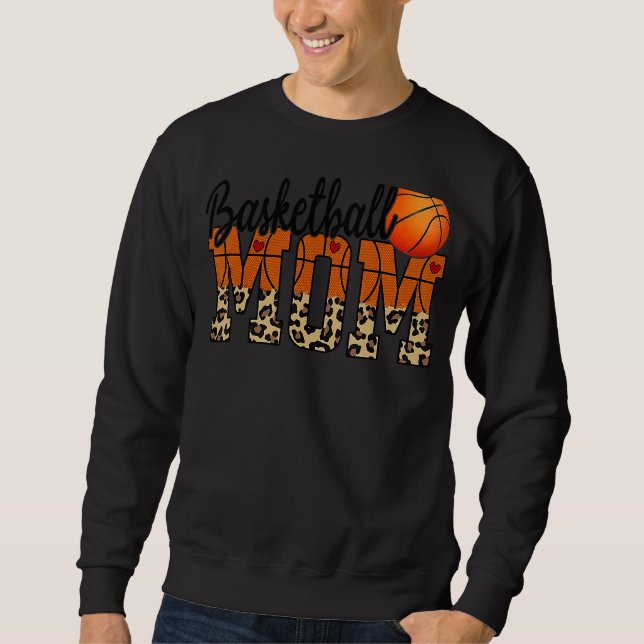Mors dag Basketball Mamma citat Lång Ärmad Tröja (Framsida)
