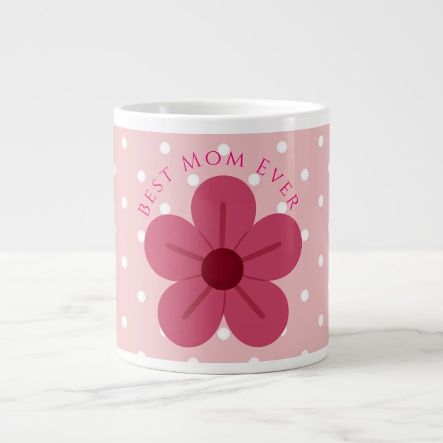 Mors dag,Bästa mamma någonsin, Elegant,Enkel,Trend Jumbo Mugg (Framsidan)