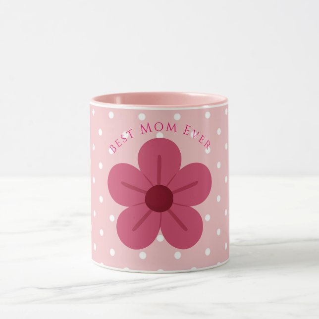 Mors dag,Bästa mamma någonsin, Elegant,Enkel,Trend Mugg (Center)