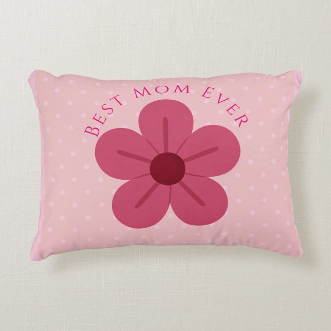Mors dag,Bästa mamma någonsin, Elegant,Enkel,Trend Prydnadskudde (Framsidan)