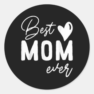 Mors dag Bästa Mamma någonsin-gåvor Runt Klistermärke