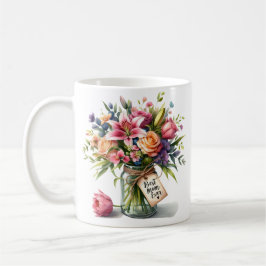 Mors dag Bästa Mamma någonsin i vattenfärgen Kaffemugg