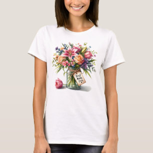 Mors dag Bästa Mamma någonsin i vattenfärgen T Shirt