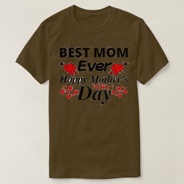 Mors dag bästa Mamma någonsin T Shirt (Design framsida)