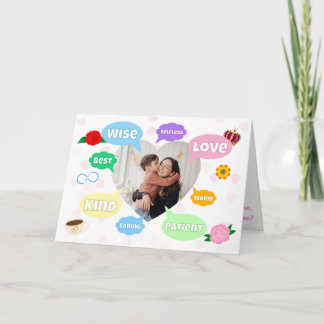 Mors dag Bästa mamma Ordmoln Drottning Krona Kärle Kort