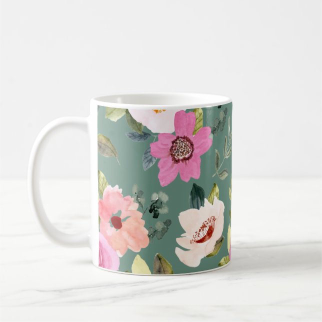 Mors dag Been & Blommig Kaffemugg (Vänster)