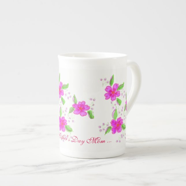 Mors dag benet China Mugg Benporslin Mugg (Framsida höger)