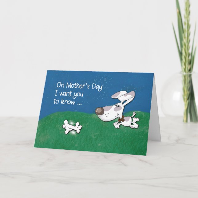 Mors dag Best Doggo Mamma Kort (Framsida)