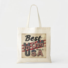 Mors dag "Best Mamma in USA" Tote Bag Tygkasse