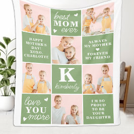 Mors dag Best MAMMA någonsin, Anpassningsbar 7, fo Fleecefilt