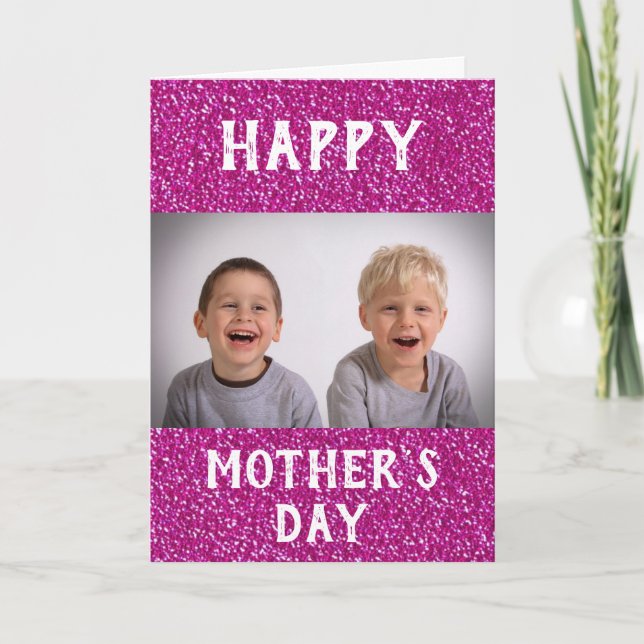 Mors dag Best Mamma någonsin barnfoto Kort (Framsida)