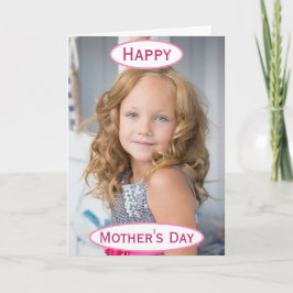 Mors dag Best Mamma någonsin barnfoto Kort