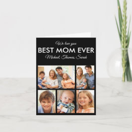 Mors dag Best Mamma någonsin Trendig Photo Collage Kort