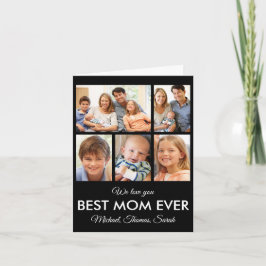 Mors dag Best Mamma någonsin Trendig Photo Collage Kort