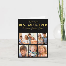 Mors dag Best Mamma någonsin Trendig Photo Collage Kort