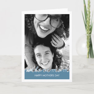 mors dag blåvitt foto Kärlek Mamma Kort
