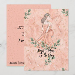 Mors dag Blivande mamma Persika Julkort