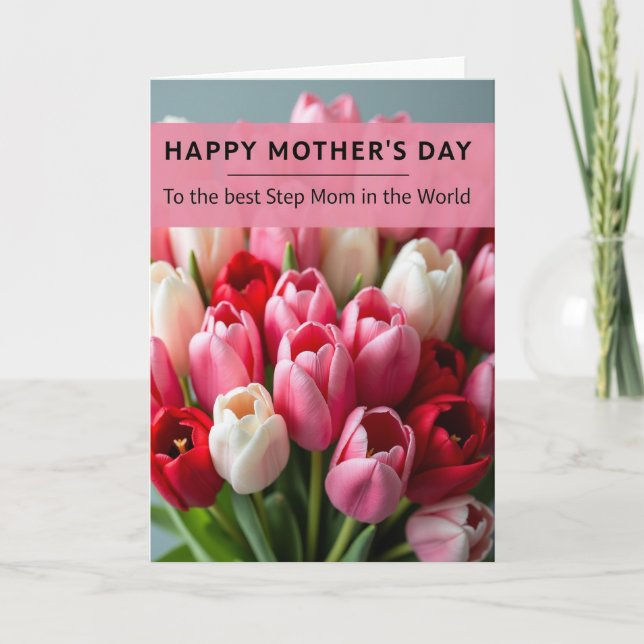 Mors dag Blommar Bannerkort Kort (Framsida)