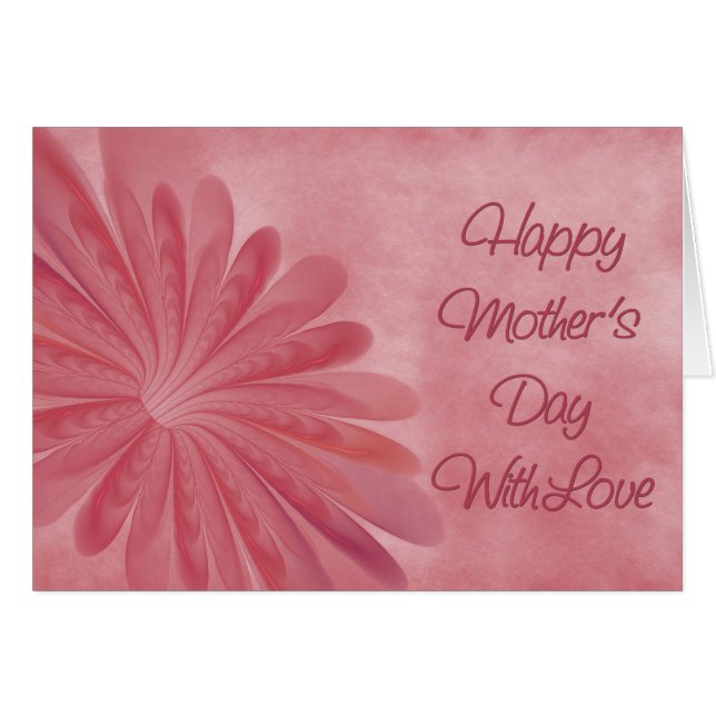 Mors dag Blommar Hälsningskort (Framsidan Horizontal)