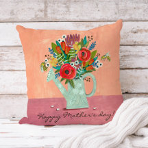 Mors dag blommigt bouquet rosa
