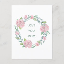 Mors dag Blommigt Kärlek Ditt Mamma Helgdag-vykort Helg Vykort