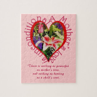 Mors dag Blommigt Kärlek Ovillkorlig Dikt Small Pussel