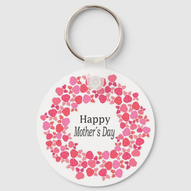 Mors dag blommigt nyckelring (Framsida)