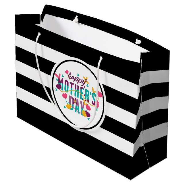 Mors dag Blommigt och typografi (Baksidan Vinklad)