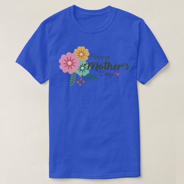 Mors dag Blommigt T Shirt (Design framsida)