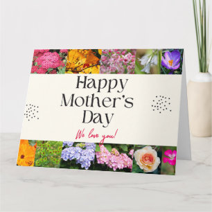 Mors dag blommönster kort